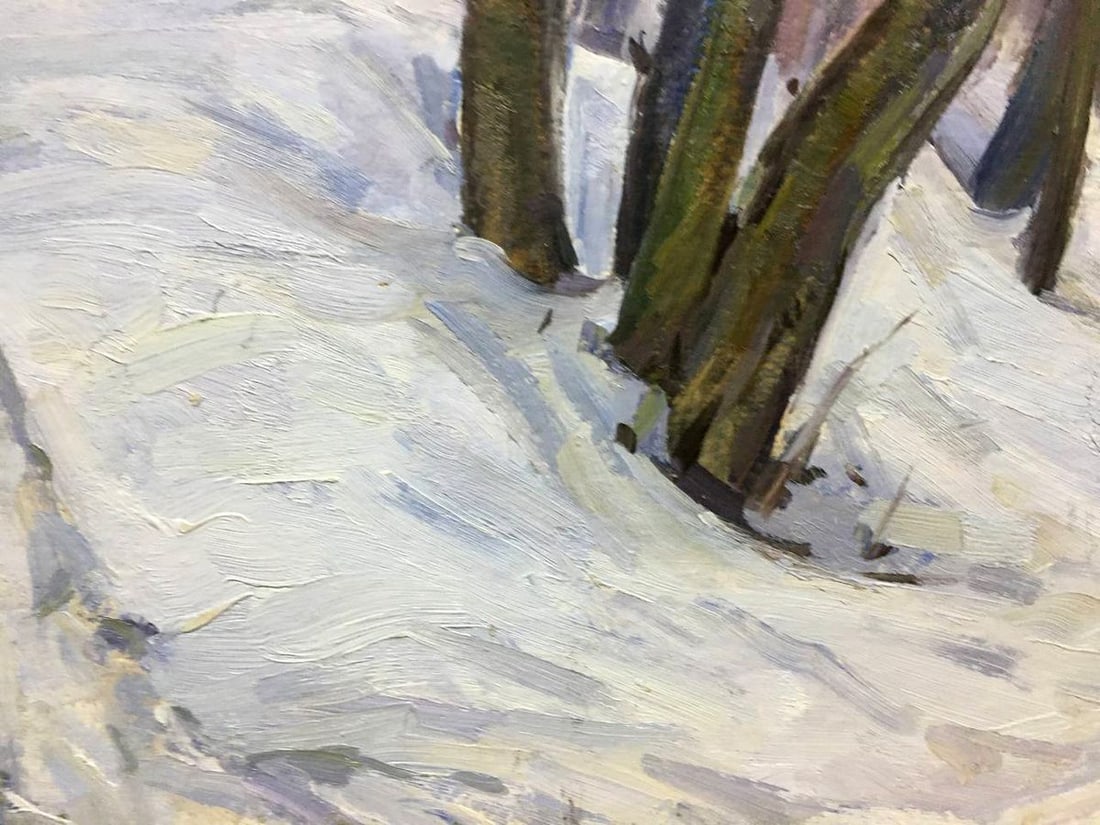 Oil painting Winter forest Bloshenko Anatoly Mikhailovich - 7