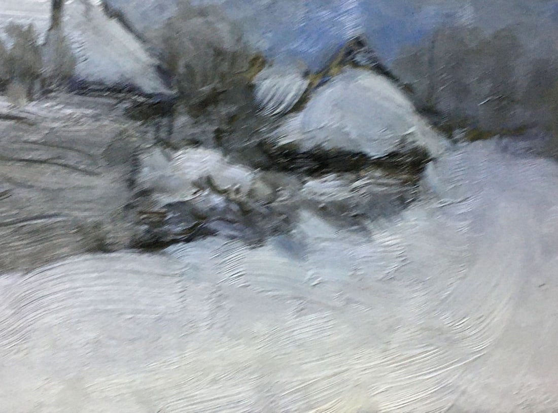 Oil painting Winter landscape Ivan Kirillovich Tsyupka - 6