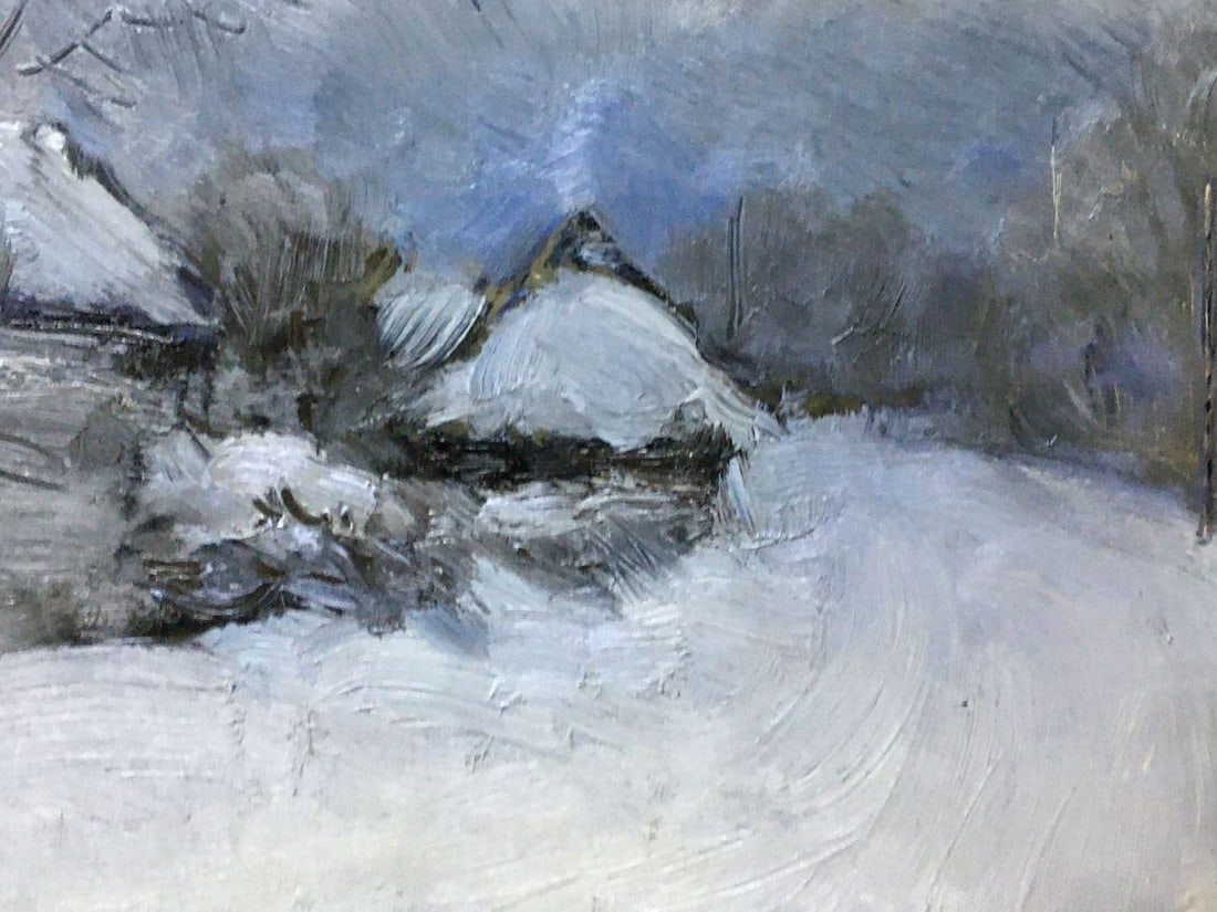 Oil painting Winter landscape Ivan Kirillovich Tsyupka - 7