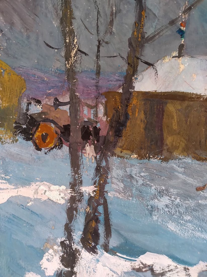 Painting Snow clearing Litvinov Oleg Arkad'yevich - 5
