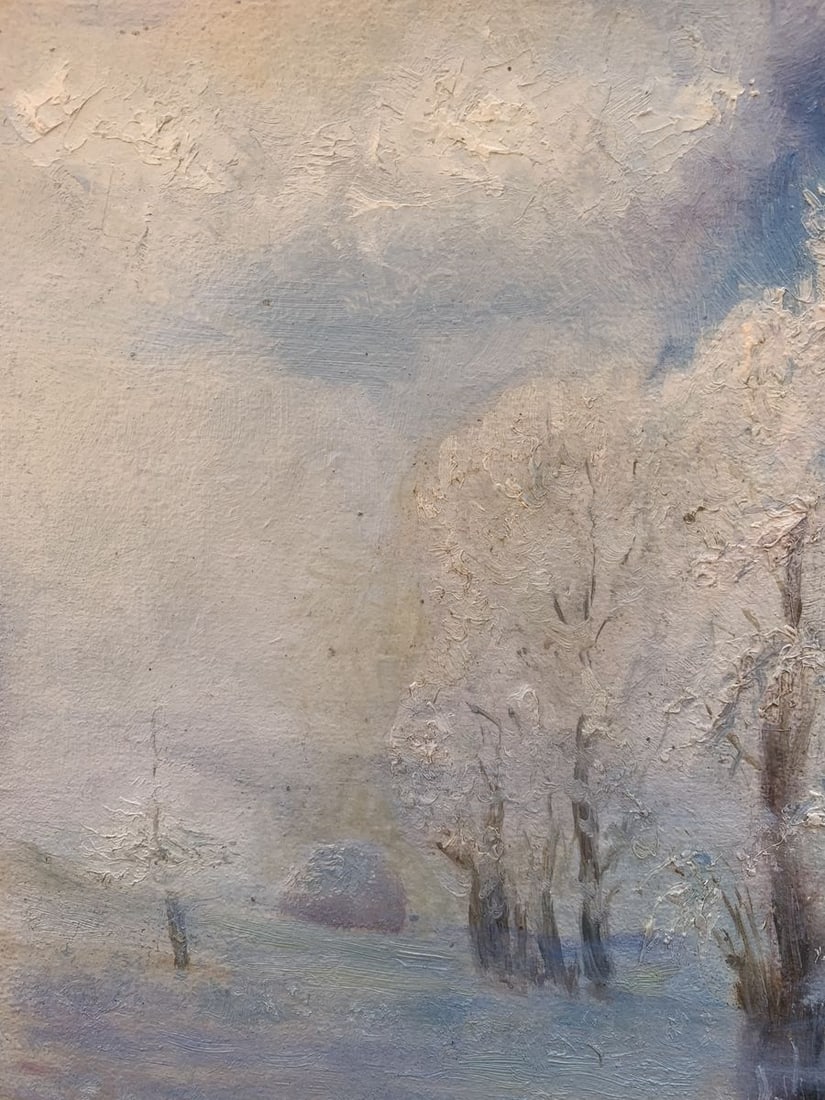 Oil painting First cold Ivan Kirillovych Tsyupka - 2