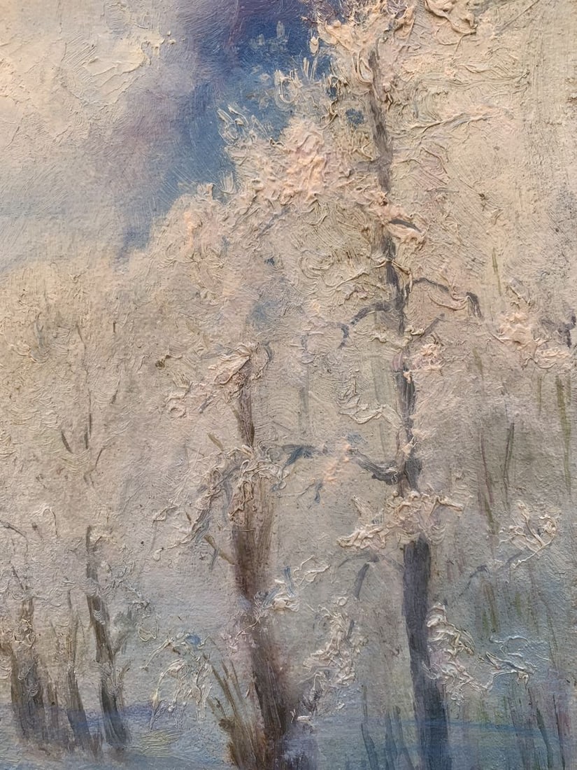 Oil painting First cold Ivan Kirillovych Tsyupka - 4