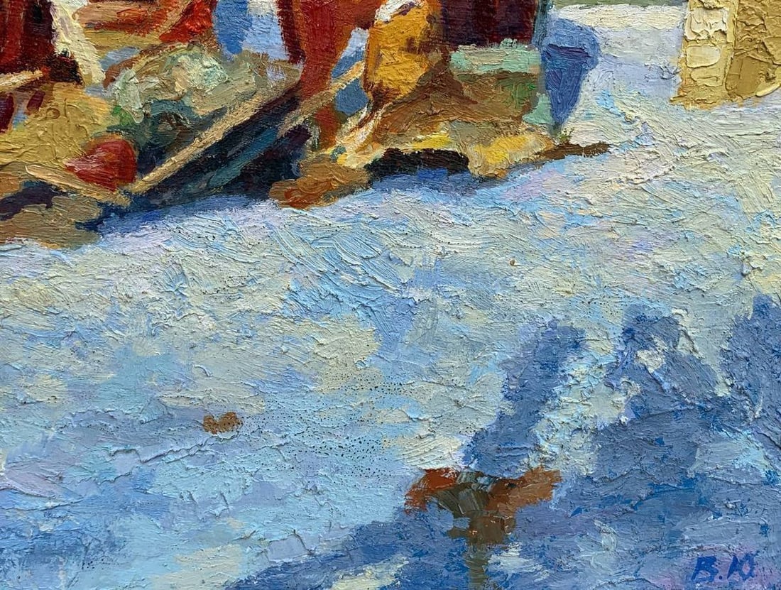 Oil painting Stop at the post office Vladimir Yakovlevich Yukin - 3