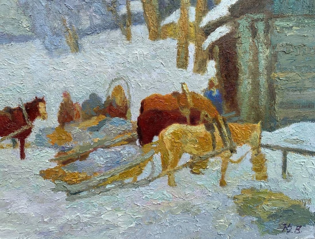 Oil painting Expectation Vladimir Yakovlevich Yukin - 2
