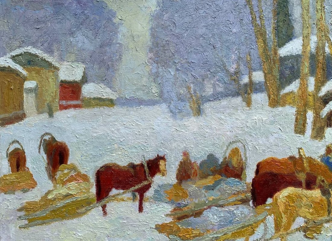 Oil painting Expectation Vladimir Yakovlevich Yukin - 4