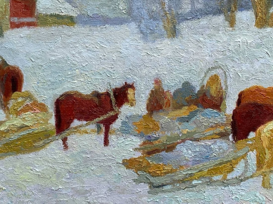 Oil painting Expectation Vladimir Yakovlevich Yukin - 5
