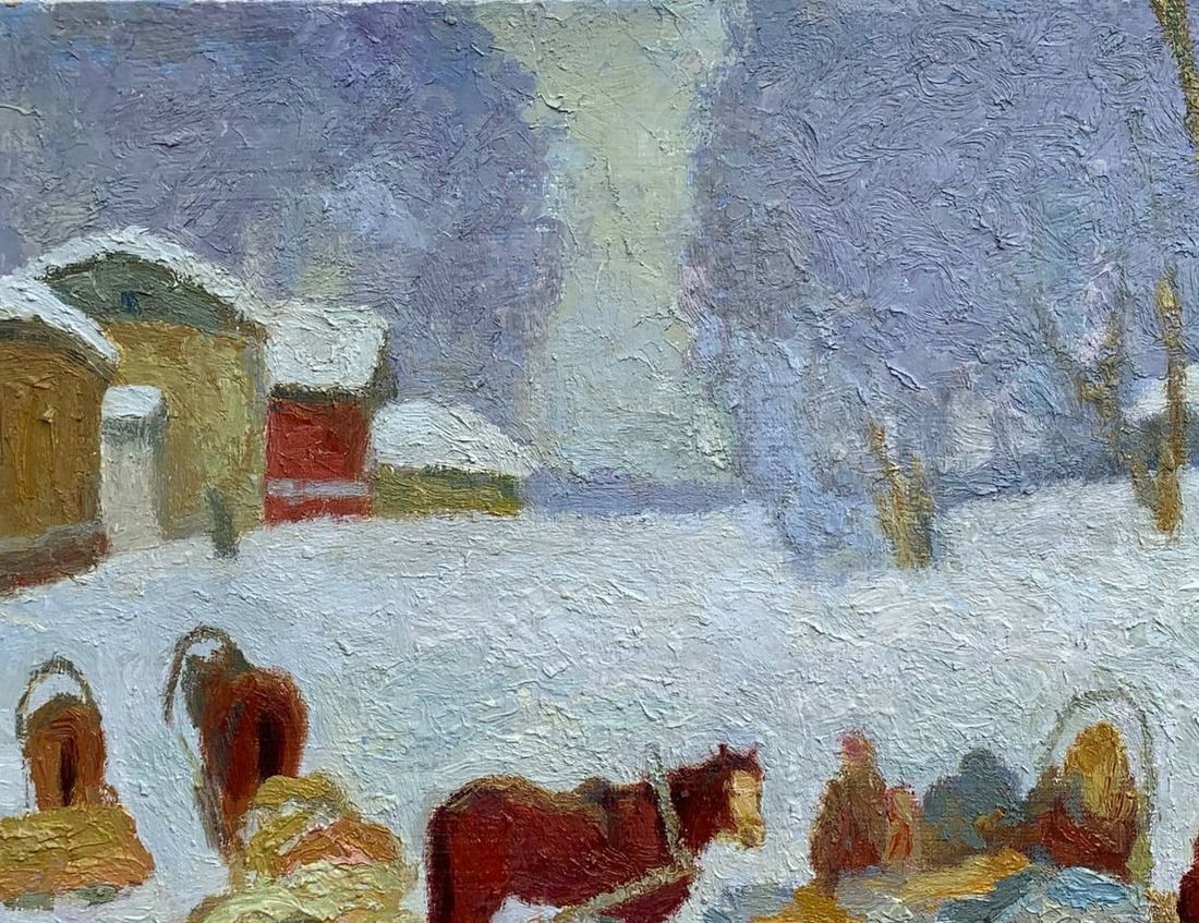 Oil painting Expectation Vladimir Yakovlevich Yukin - 6