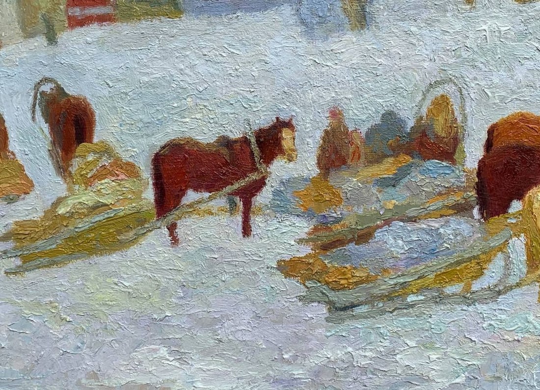 Oil painting Expectation Vladimir Yakovlevich Yukin - 7