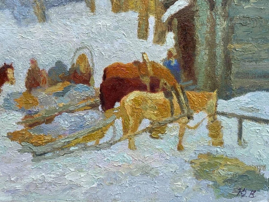 Oil painting Expectation Vladimir Yakovlevich Yukin - 8