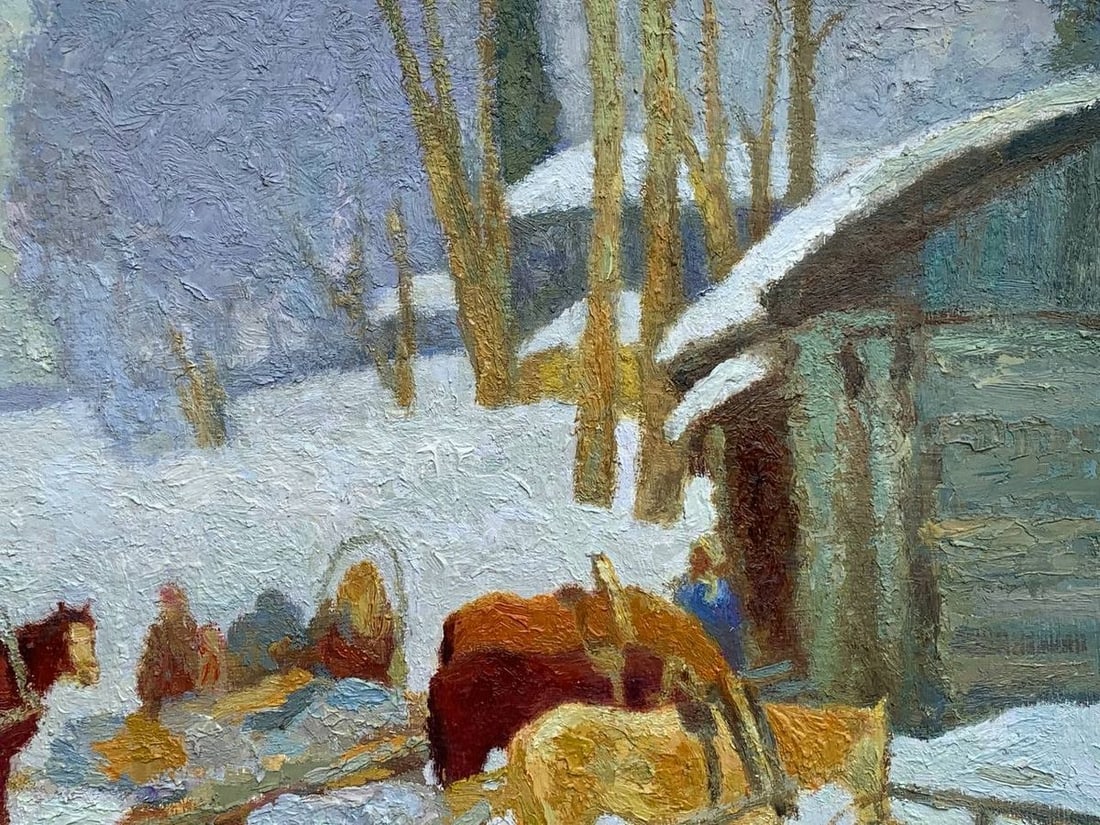 Oil painting Expectation Vladimir Yakovlevich Yukin - 9