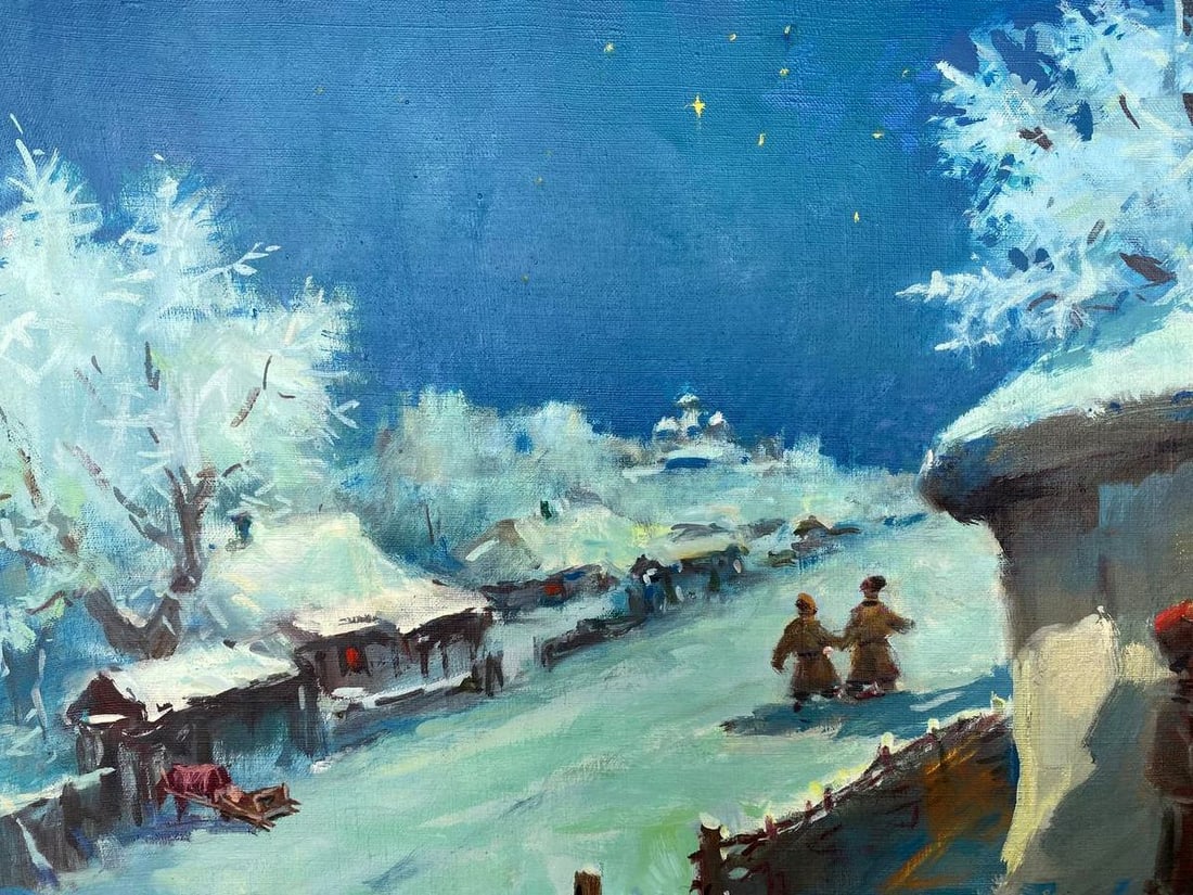 Oil painting Christmas carols Nestor Mitrofanovich Kizenko - 5