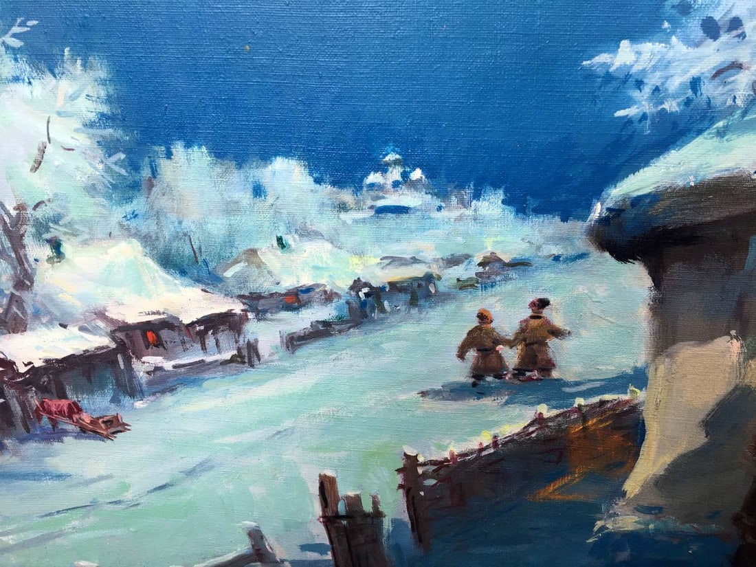 Oil painting Christmas carols Nestor Mitrofanovich Kizenko - 6