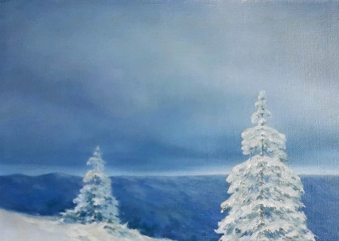 Oil painting Winter Korkishko Vasily - 3