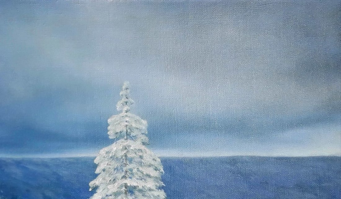 Oil painting Winter Korkishko Vasily - 4