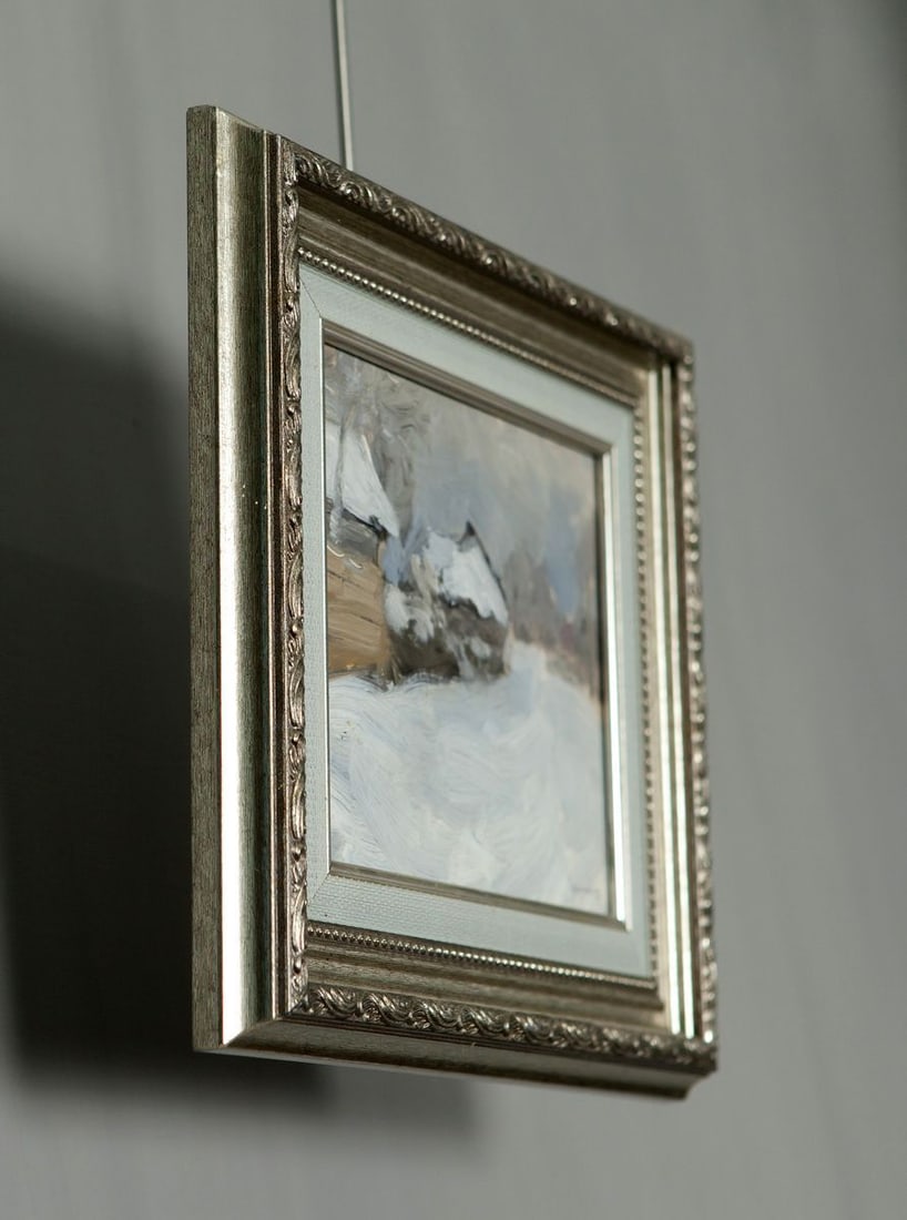 Oil Painting Snowy Streets in the Pogrebakh Ivan Tsyupka - 3