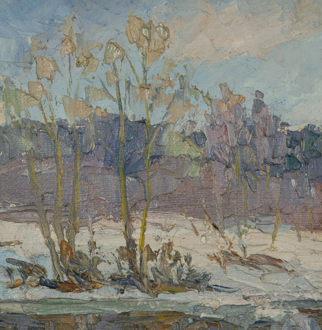 Oil painting Early spring Pivtorak Sergey - 4
