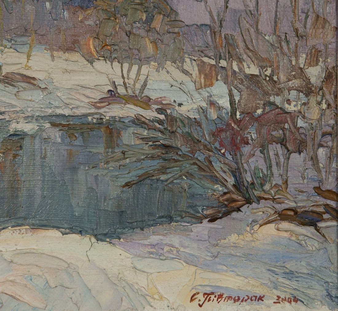 Oil painting Early spring Pivtorak Sergey - 5