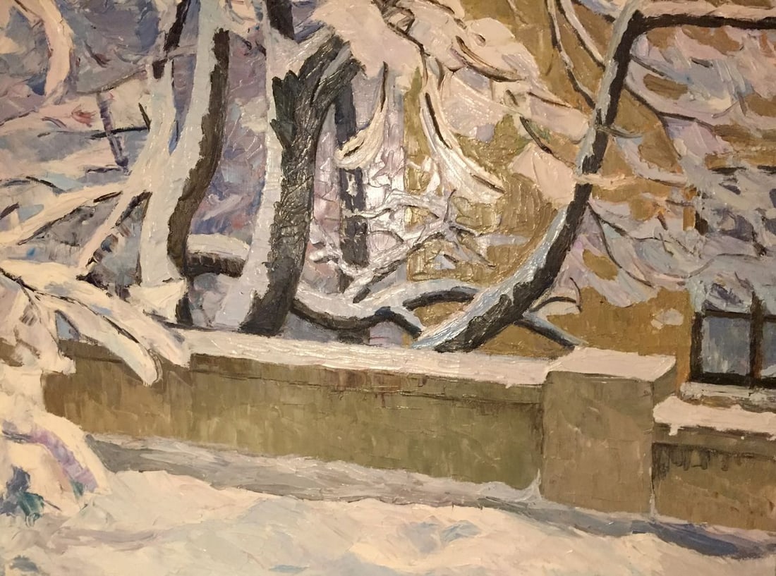 Oil painting Winter sketch Sabadysh Petr Yevlampievich - 10