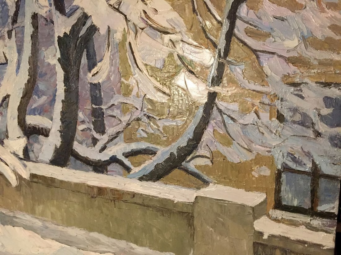 Oil painting Winter sketch Sabadysh Petr Yevlampievich - 4