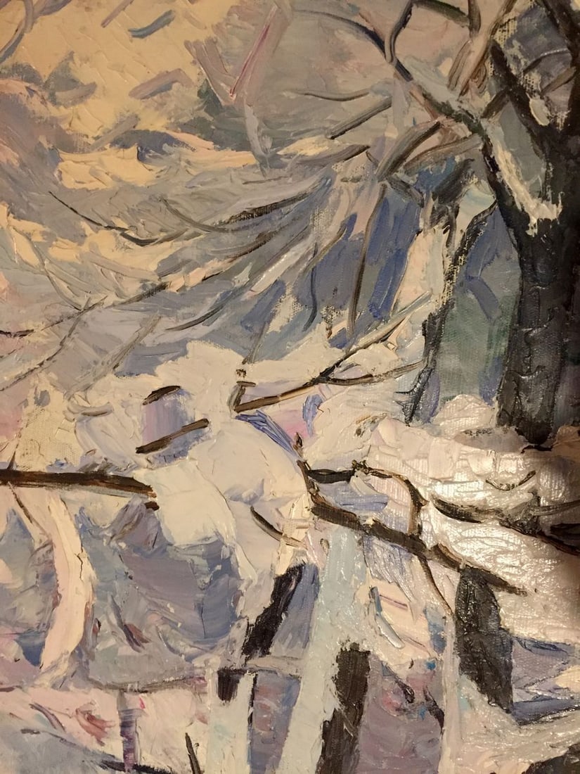 Oil painting Winter sketch Sabadysh Petr Yevlampievich - 6