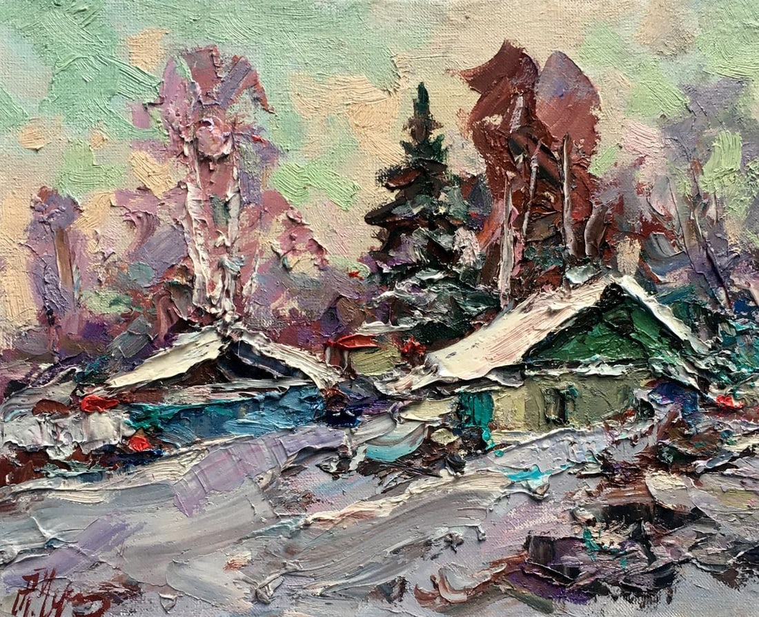Oil painting Evening Alexander Nikolaevich Cherednichenko (1 of 11)