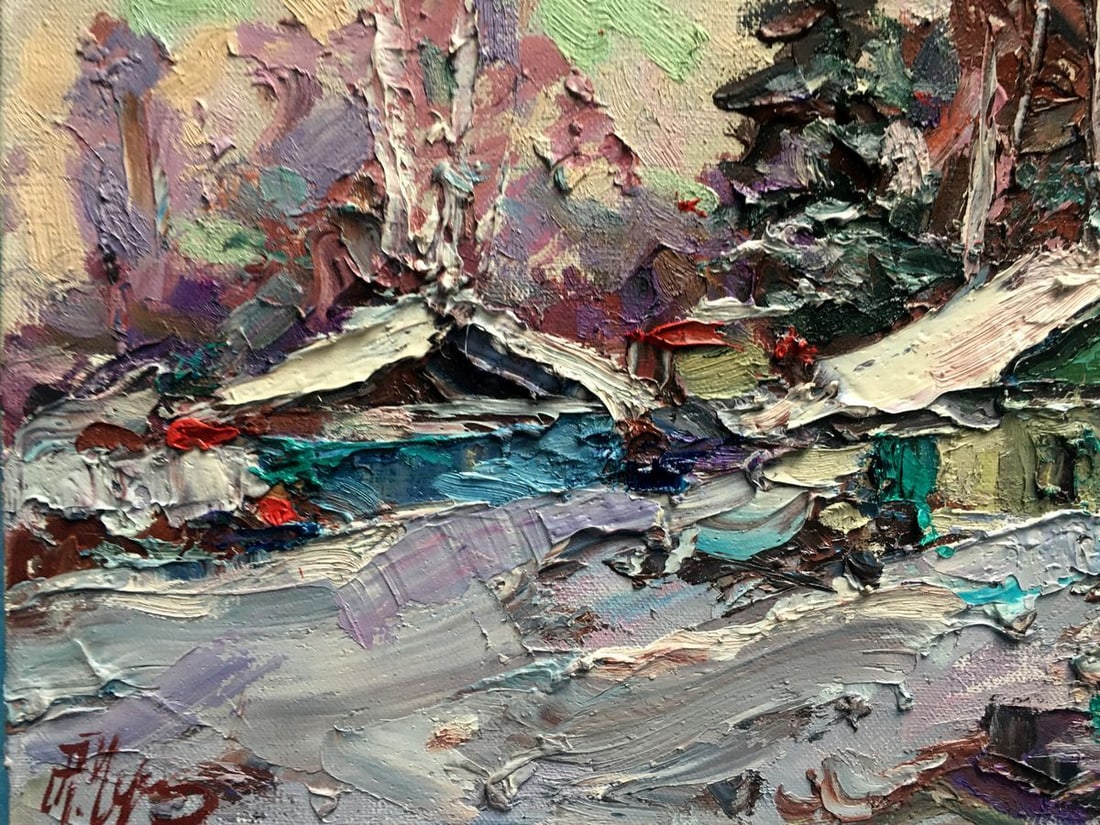 Oil painting Evening Alexander Nikolaevich Cherednichenko - 4
