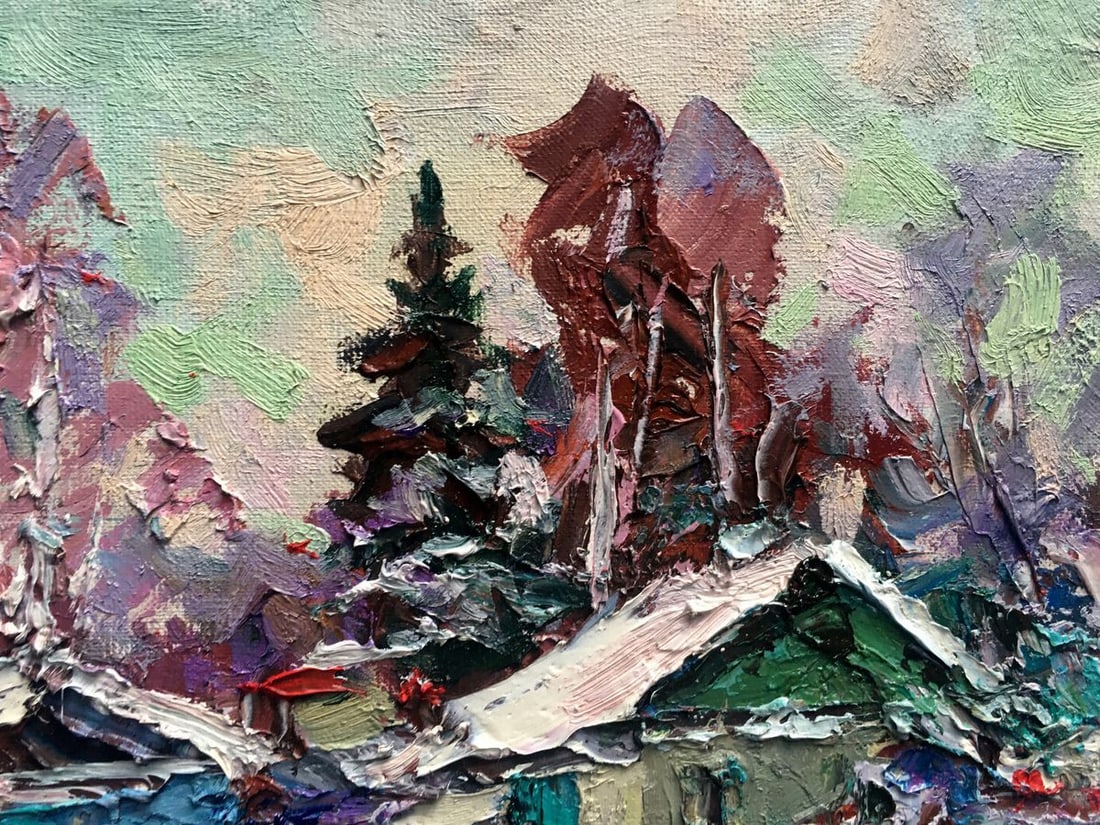 Oil painting Evening Alexander Nikolaevich Cherednichenko - 8