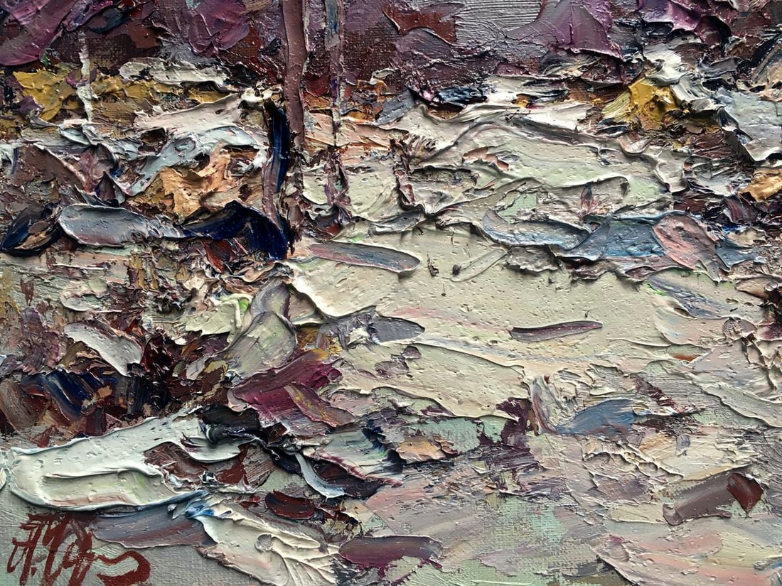 Oil painting Freezing day Alexander Nikolaevich Cherednichenko - 10