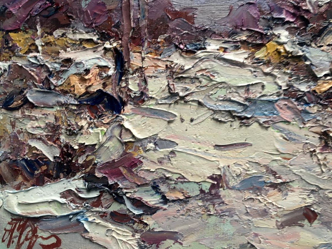 Oil painting Freezing day Alexander Nikolaevich Cherednichenko - 11