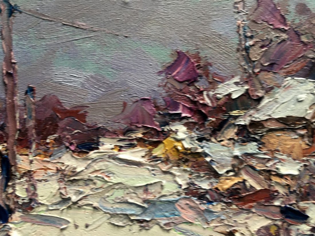 Oil painting Freezing day Alexander Nikolaevich Cherednichenko - 5