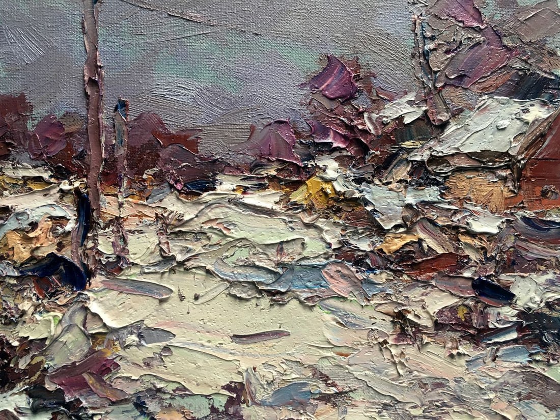Oil painting Freezing day Alexander Nikolaevich Cherednichenko - 7