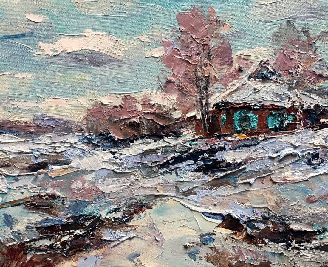 Oil painting Early March Alexander Nikolaevich Cherednichenko: Title: Oil painting Early March Alexander Nikolaevich Cherednichenko Description: NoAAA2519 *** ABOUT THIS PAINTING *** * TITLE: "Early March" * ARTISTS: Alexander Nikolaevich Cherednichenko * SIZE: 1