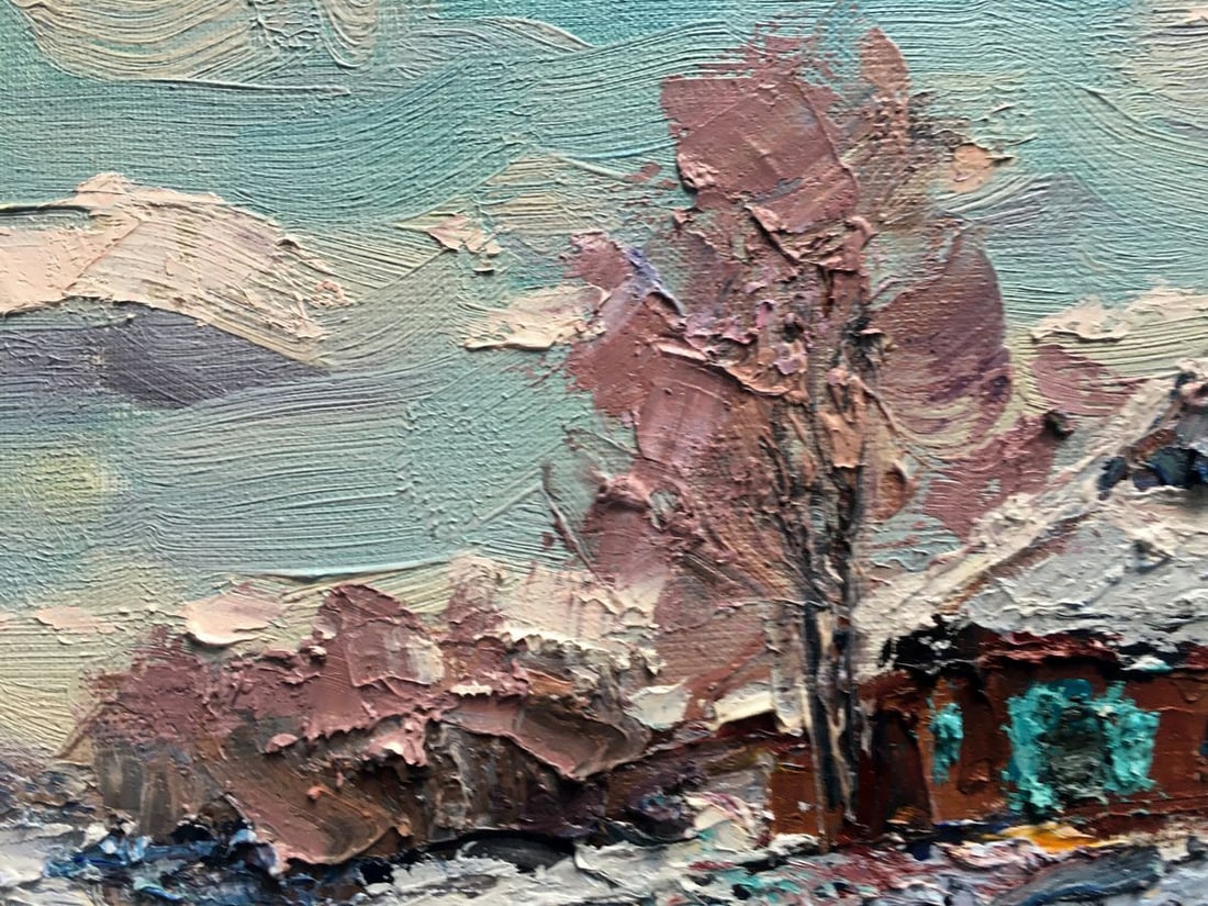 Oil painting Early March Alexander Nikolaevich Cherednichenko - 4