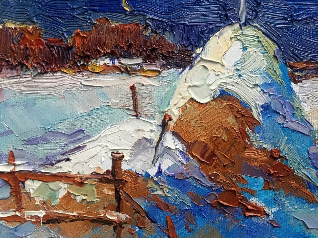 Oil painting Monthly winter Kalenyuk Oksana - 10