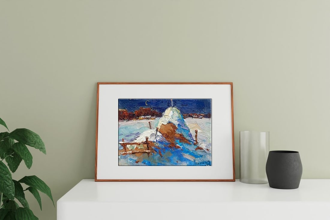 Oil painting Monthly winter Kalenyuk Oksana - 2