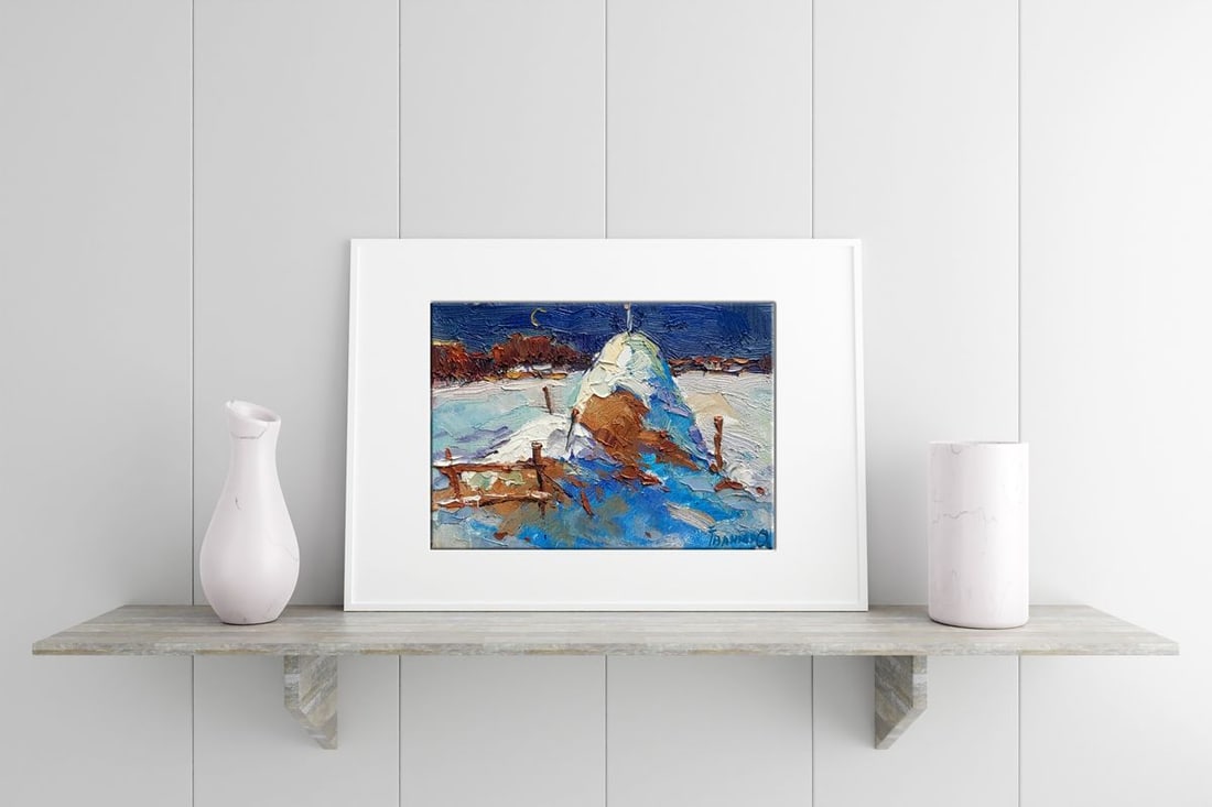 Oil painting Monthly winter Kalenyuk Oksana - 3