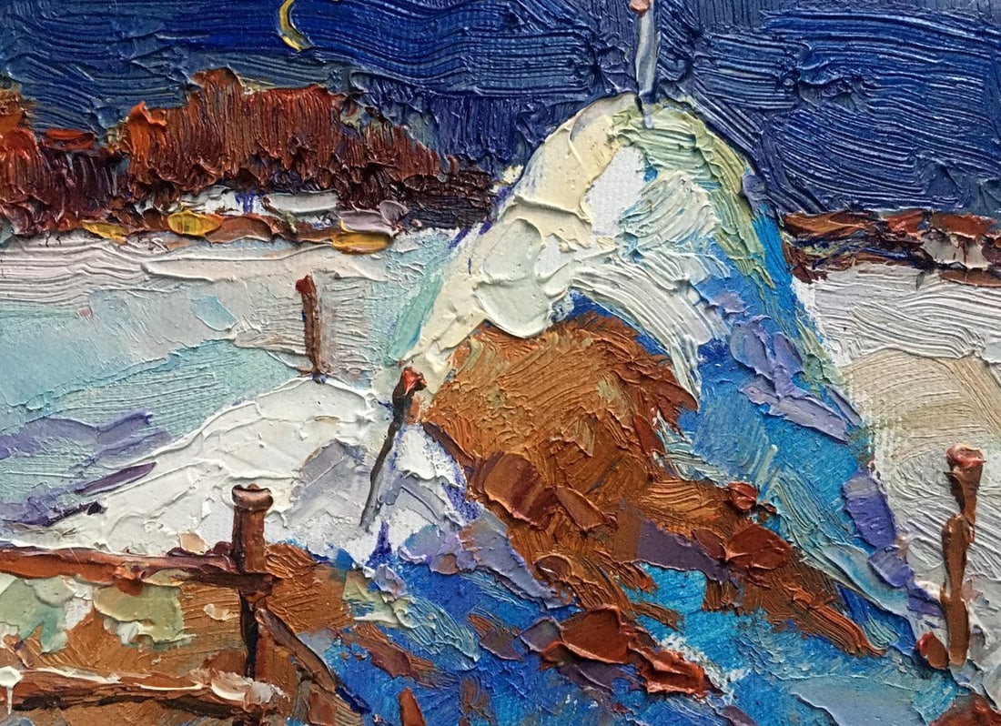 Oil painting Monthly winter Kalenyuk Oksana - 4