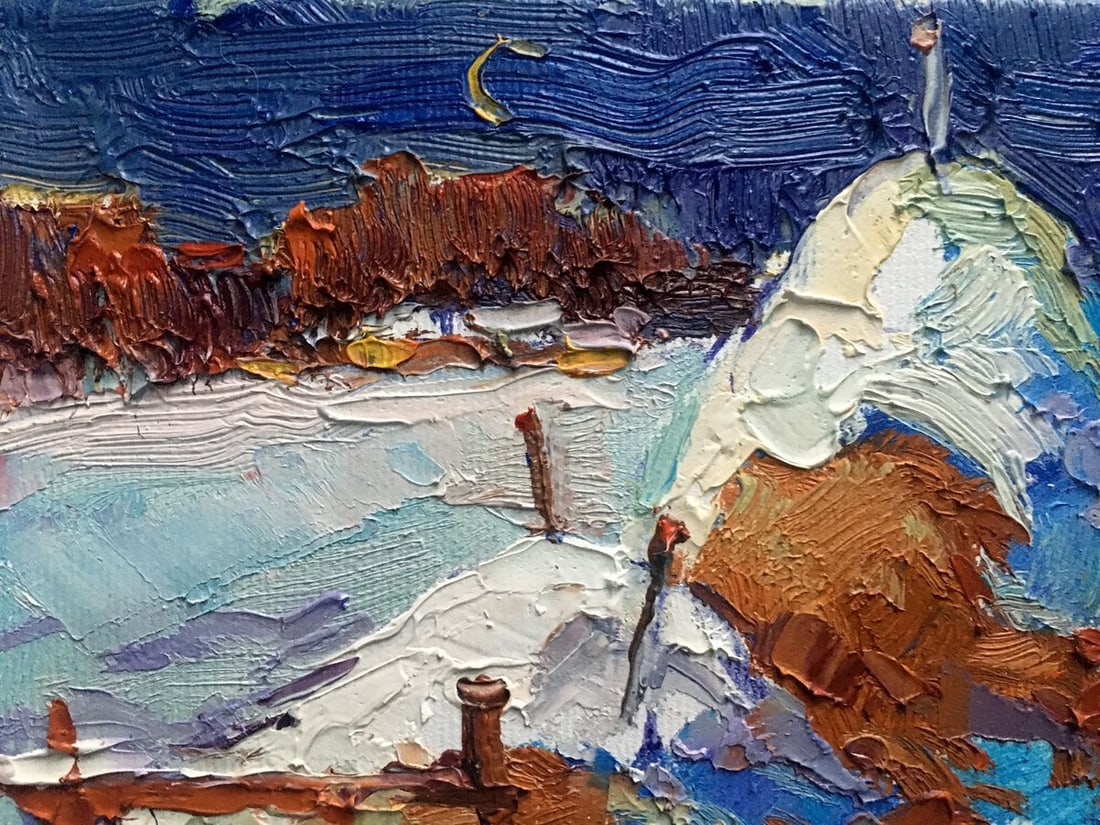 Oil painting Monthly winter Kalenyuk Oksana - 8