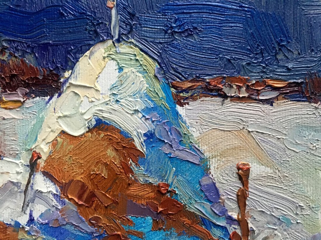 Oil painting Monthly winter Kalenyuk Oksana - 9