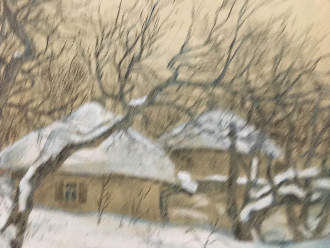 Pencils painting Village Cherkas A.G. - 5