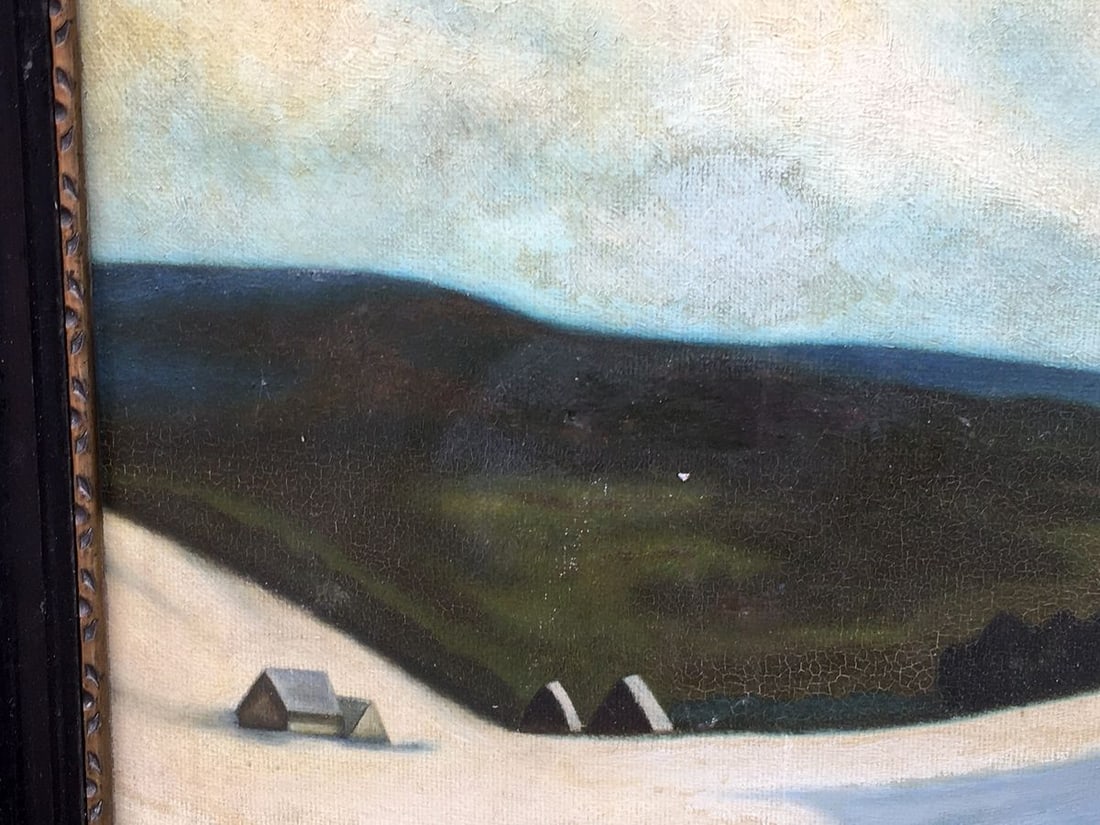 Oil painting Skiers K. Siegmund - 8