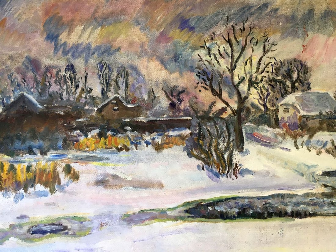 Oil painting Winter landscape Chernikov Vladimir Mikhailovich - 3