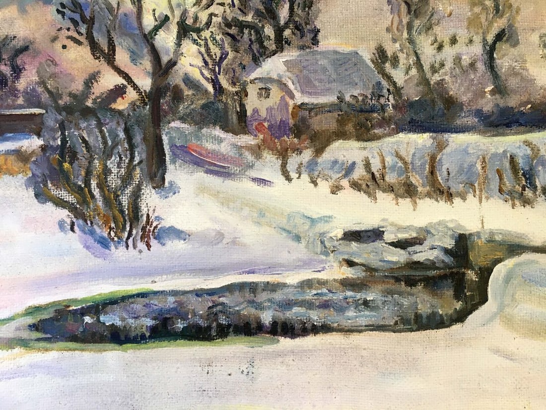 Oil painting Winter landscape Chernikov Vladimir Mikhailovich - 5