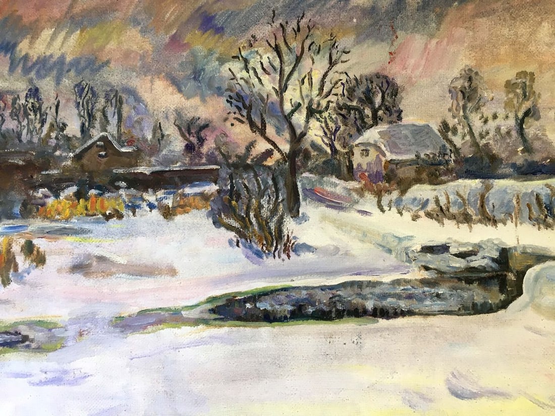 Oil painting Winter landscape Chernikov Vladimir Mikhailovich - 6