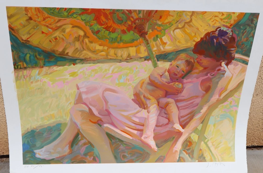 JOHN ASARO Printer's Proof Serigraph Ed of 75 CHINESE UMBRELLA was $750 - 3
