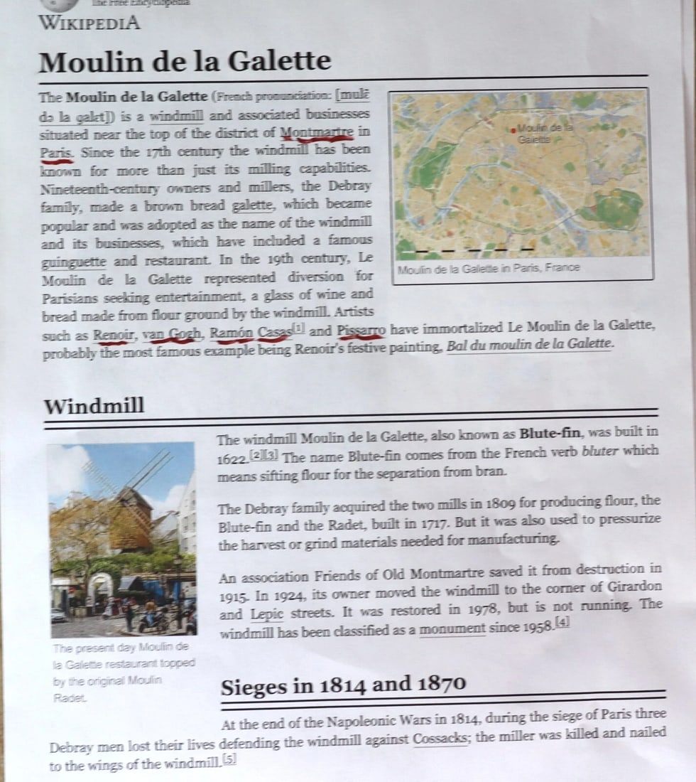 GINO MILANI Montmartre Le Moulin de la Galette oil painting Unframed - 7