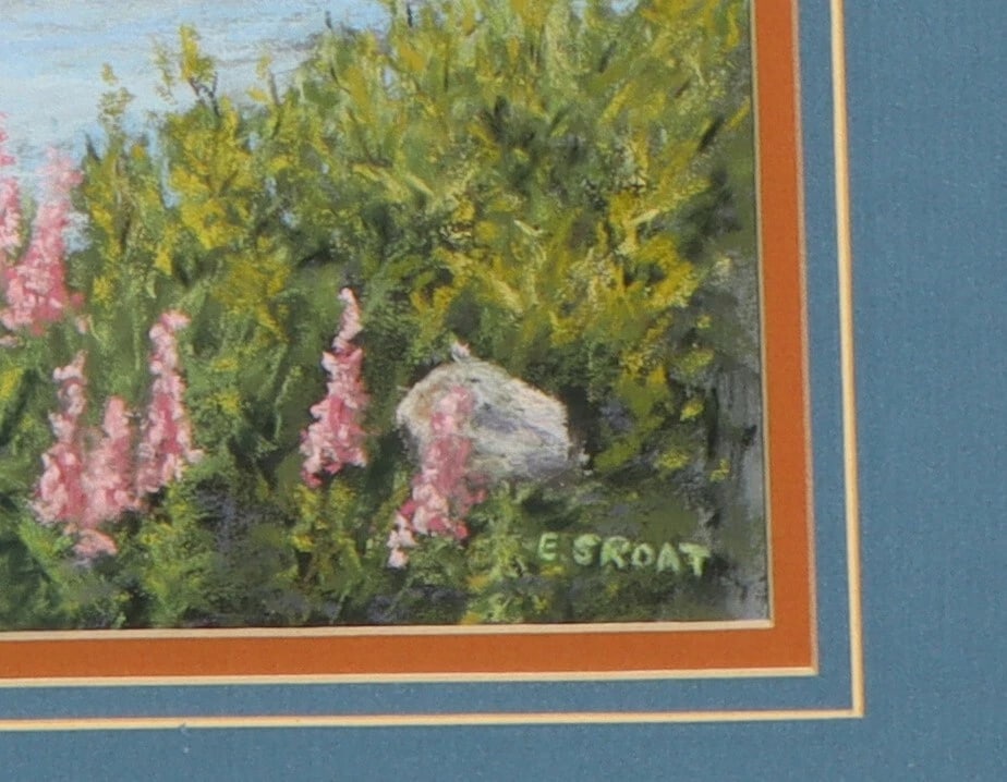 ENA M. SROAT Snowy Range Reflections Pastel Painting - 4