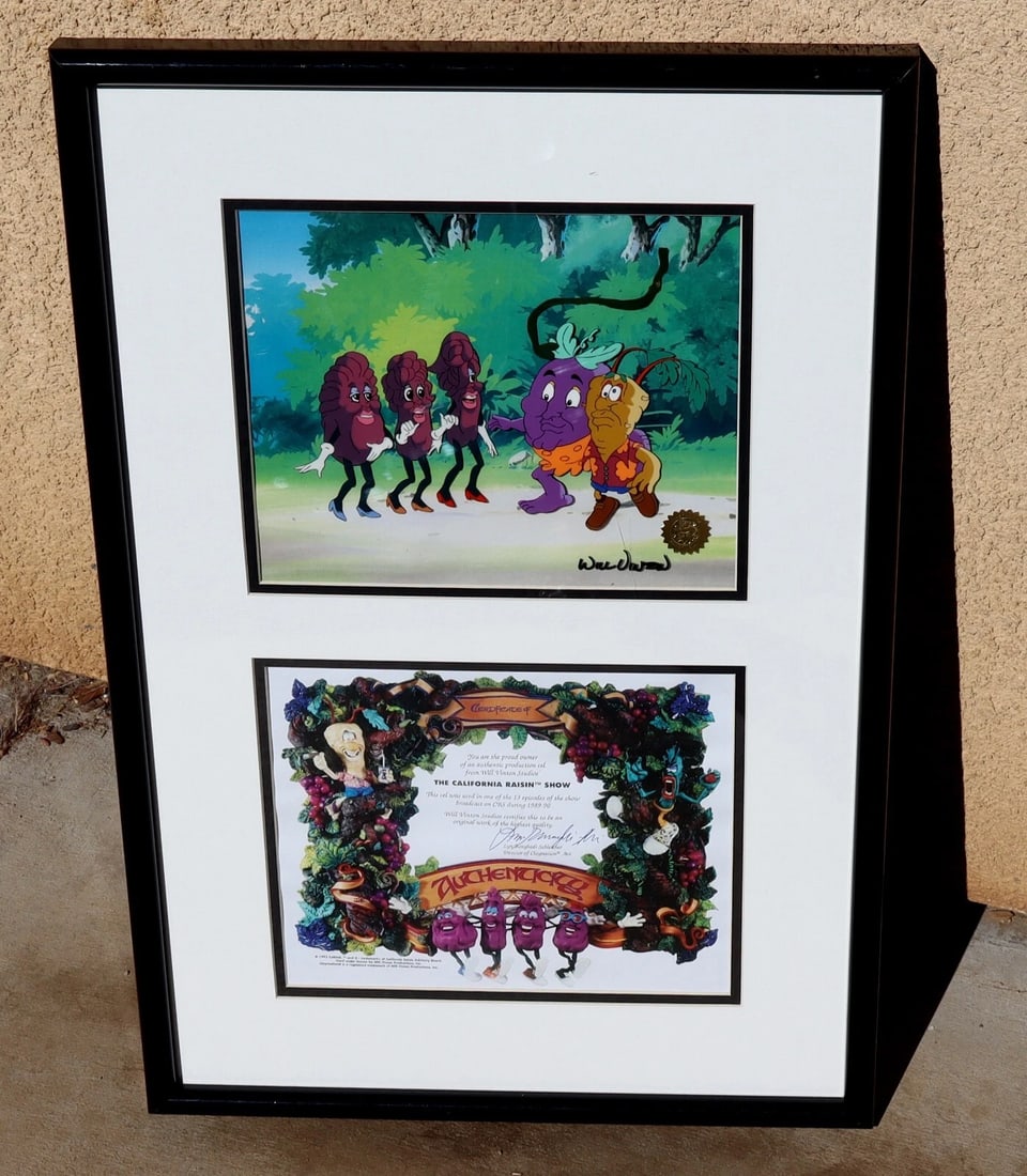 Will Vinton Signed Production Cel The California Raisin Show 1989-1990 with COA - 2