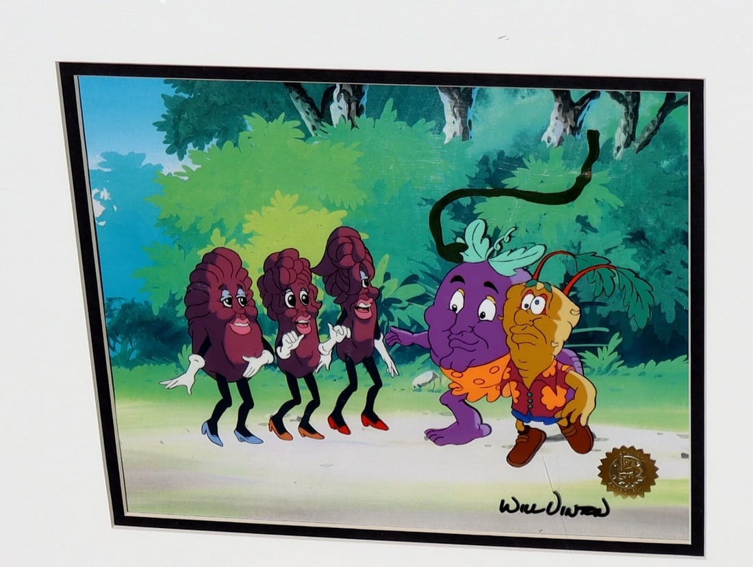 Will Vinton Signed Production Cel The California Raisin Show 1989-1990 with COA - 3