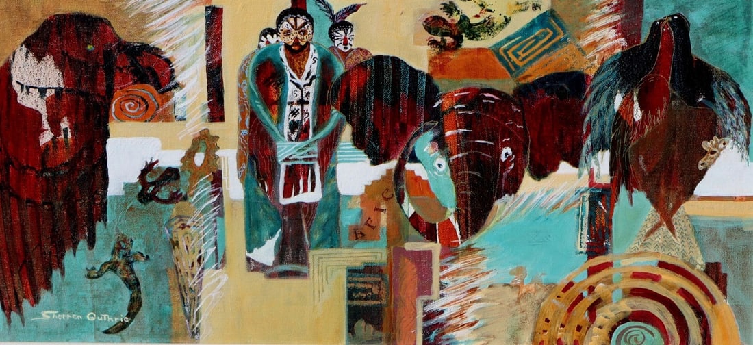 SHERREN GUTHRIE-McMATH Calif Modernist African Safari Figures & Animals acrylic - 3